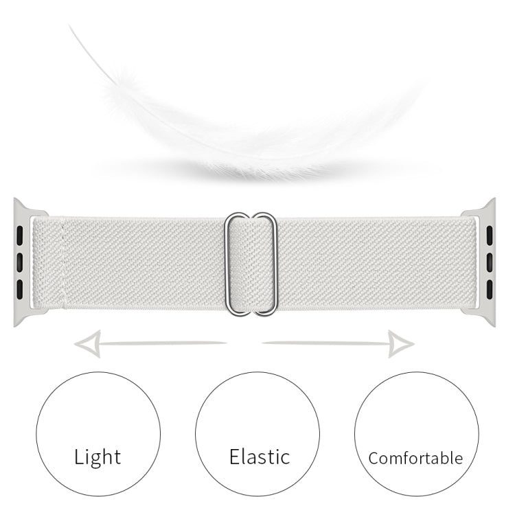 Armband aus Polyester-Nylon für Apple Watch Series 7 (41 mm), 6, SE, 5 und 4 (40 mm), 3, 2 und 1 (38 mm) und 7 (45 mm), 6, SE, 5 und 4 (44 mm) sowie 3, 2 und 1 (42 mm)