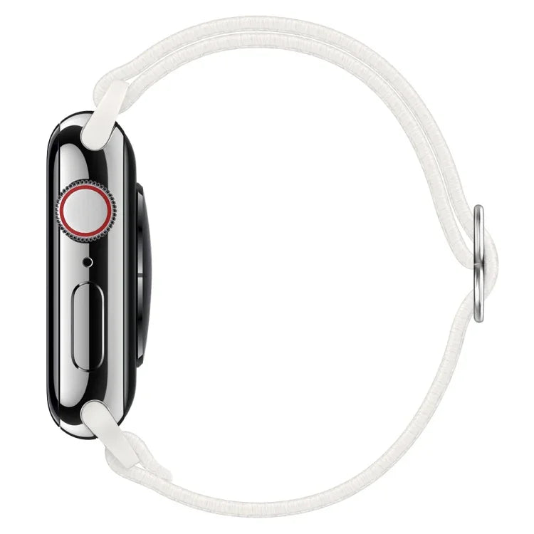 Armband aus Polyester-Nylon für Apple Watch Series 7 (41 mm), 6, SE, 5 und 4 (40 mm), 3, 2 und 1 (38 mm) und 7 (45 mm), 6, SE, 5 und 4 (44 mm) sowie 3, 2 und 1 (42 mm)