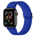 Armband aus Polyester-Nylon für Apple Watch Series 7 (41 mm), 6, SE, 5 und 4 (40 mm), 3, 2 und 1 (38 mm) und 7 (45 mm), 6, SE, 5 und 4 (44 mm) sowie 3, 2 und 1 (42 mm)