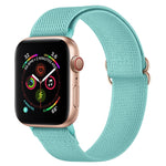 Armband aus Polyester-Nylon für Apple Watch Series 7 (41 mm), 6, SE, 5 und 4 (40 mm), 3, 2 und 1 (38 mm) und 7 (45 mm), 6, SE, 5 und 4 (44 mm) sowie 3, 2 und 1 (42 mm)