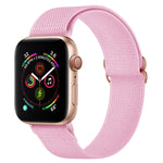 Armband aus Polyester-Nylon für Apple Watch Series 7 (41 mm), 6, SE, 5 und 4 (40 mm), 3, 2 und 1 (38 mm) und 7 (45 mm), 6, SE, 5 und 4 (44 mm) sowie 3, 2 und 1 (42 mm)