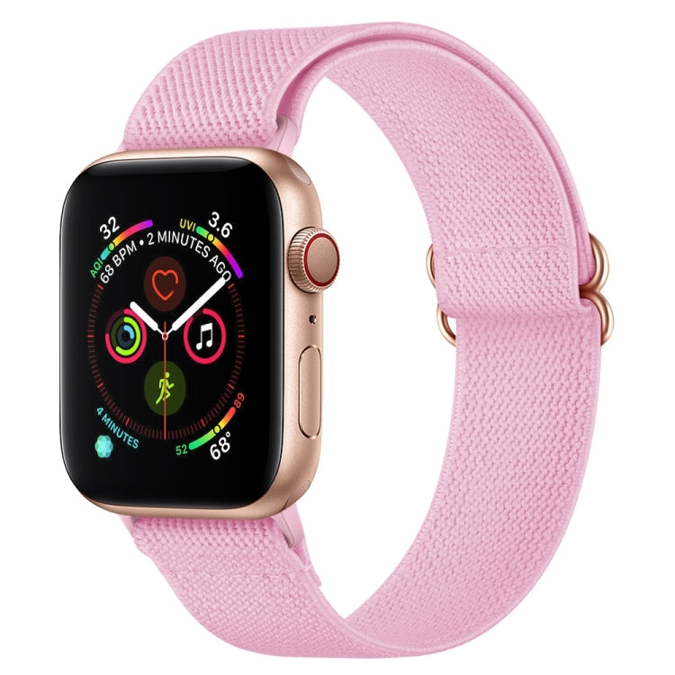 Armband aus Polyester-Nylon für Apple Watch Series 7 (41 mm), 6, SE, 5 und 4 (40 mm), 3, 2 und 1 (38 mm) und 7 (45 mm), 6, SE, 5 und 4 (44 mm) sowie 3, 2 und 1 (42 mm)