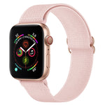 Armband aus Polyester-Nylon für Apple Watch Series 7 (41 mm), 6, SE, 5 und 4 (40 mm), 3, 2 und 1 (38 mm) und 7 (45 mm), 6, SE, 5 und 4 (44 mm) sowie 3, 2 und 1 (42 mm)