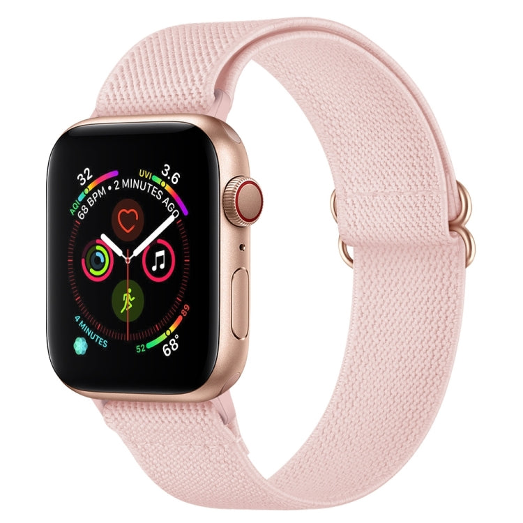 Armband aus Polyester-Nylon für Apple Watch Series 7 (41 mm), 6, SE, 5 und 4 (40 mm), 3, 2 und 1 (38 mm) und 7 (45 mm), 6, SE, 5 und 4 (44 mm) sowie 3, 2 und 1 (42 mm)