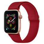 Armband aus Polyester-Nylon für Apple Watch Series 7 (41 mm), 6, SE, 5 und 4 (40 mm), 3, 2 und 1 (38 mm) und 7 (45 mm), 6, SE, 5 und 4 (44 mm) sowie 3, 2 und 1 (42 mm)