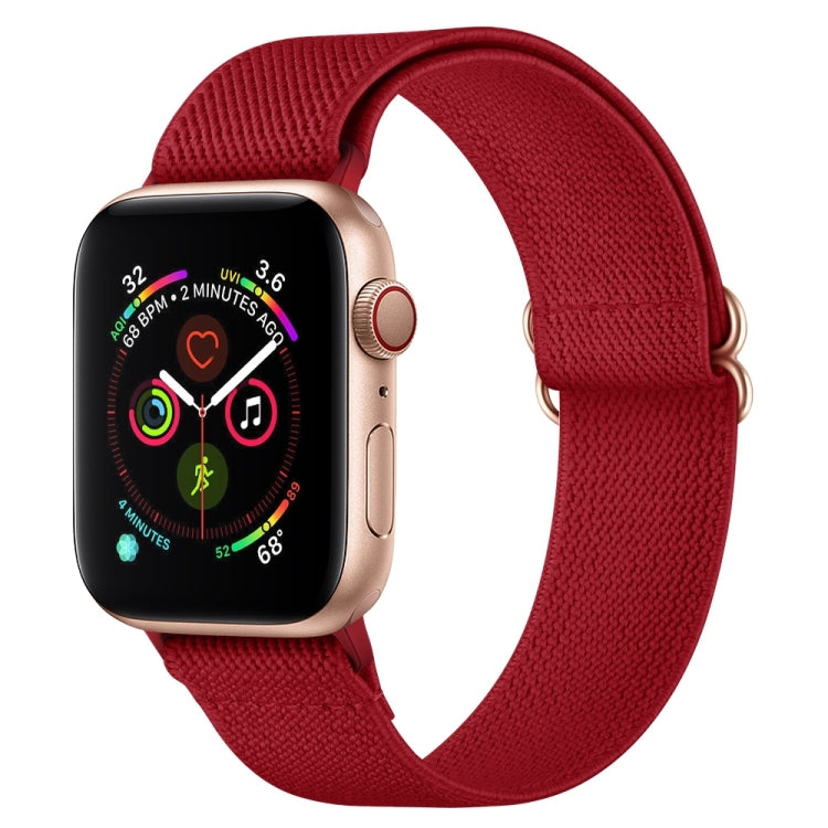 Armband aus Polyester-Nylon für Apple Watch Series 7 (41 mm), 6, SE, 5 und 4 (40 mm), 3, 2 und 1 (38 mm) und 7 (45 mm), 6, SE, 5 und 4 (44 mm) sowie 3, 2 und 1 (42 mm)