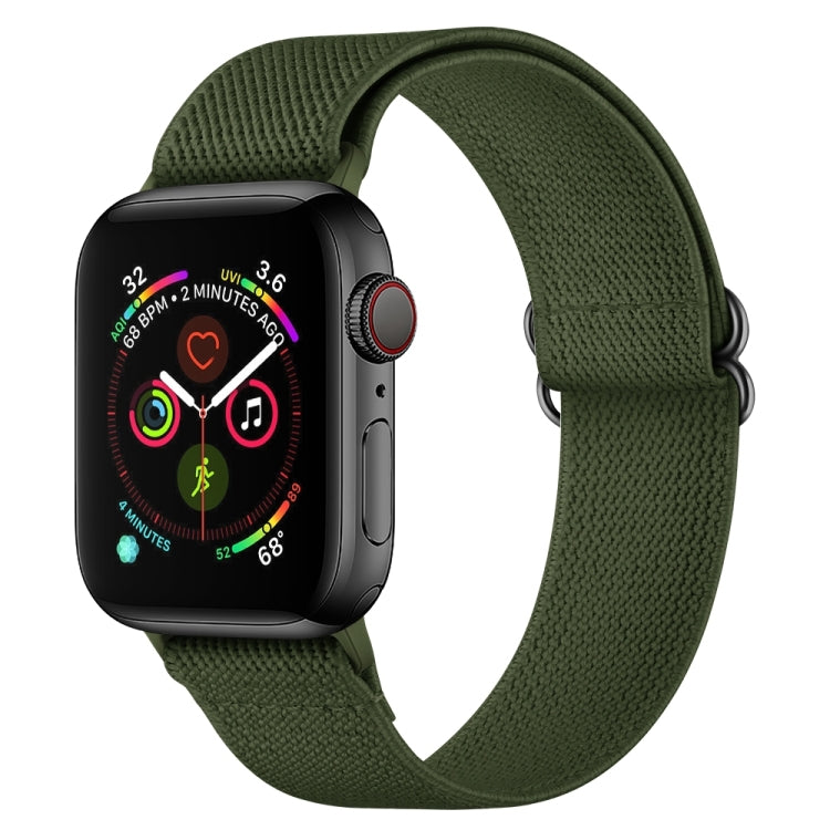 Armband aus Polyester-Nylon für Apple Watch Series 7 (41 mm), 6, SE, 5 und 4 (40 mm), 3, 2 und 1 (38 mm) und 7 (45 mm), 6, SE, 5 und 4 (44 mm) sowie 3, 2 und 1 (42 mm)