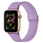 Armband aus Polyester-Nylon für Apple Watch Series 7 (41 mm), 6, SE, 5 und 4 (40 mm), 3, 2 und 1 (38 mm) und 7 (45 mm), 6, SE, 5 und 4 (44 mm) sowie 3, 2 und 1 (42 mm)