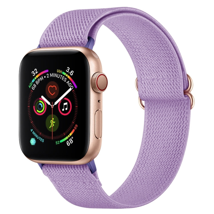 Armband aus Polyester-Nylon für Apple Watch Series 7 (41 mm), 6, SE, 5 und 4 (40 mm), 3, 2 und 1 (38 mm) und 7 (45 mm), 6, SE, 5 und 4 (44 mm) sowie 3, 2 und 1 (42 mm)
