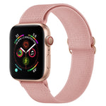 Armband aus Polyester-Nylon für Apple Watch Series 7 (41 mm), 6, SE, 5 und 4 (40 mm), 3, 2 und 1 (38 mm) und 7 (45 mm), 6, SE, 5 und 4 (44 mm) sowie 3, 2 und 1 (42 mm)