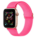 Armband aus Polyester-Nylon für Apple Watch Series 7 (41 mm), 6, SE, 5 und 4 (40 mm), 3, 2 und 1 (38 mm) und 7 (45 mm), 6, SE, 5 und 4 (44 mm) sowie 3, 2 und 1 (42 mm)