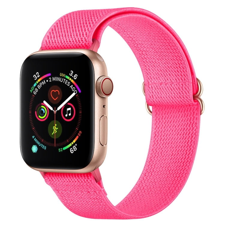 Armband aus Polyester-Nylon für Apple Watch Series 7 (41 mm), 6, SE, 5 und 4 (40 mm), 3, 2 und 1 (38 mm) und 7 (45 mm), 6, SE, 5 und 4 (44 mm) sowie 3, 2 und 1 (42 mm)