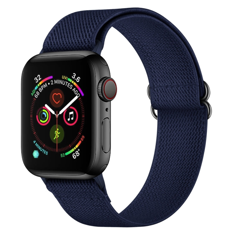 Armband aus Polyester-Nylon für Apple Watch Series 7 (41 mm), 6, SE, 5 und 4 (40 mm), 3, 2 und 1 (38 mm) und 7 (45 mm), 6, SE, 5 und 4 (44 mm) sowie 3, 2 und 1 (42 mm)