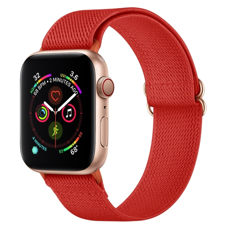Armband aus Polyester-Nylon für Apple Watch Series 7 (41 mm), 6, SE, 5 und 4 (40 mm), 3, 2 und 1 (38 mm) und 7 (45 mm), 6, SE, 5 und 4 (44 mm) sowie 3, 2 und 1 (42 mm)