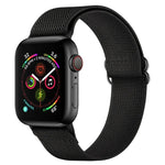 Armband aus Polyester-Nylon für Apple Watch Series 7 (41 mm), 6, SE, 5 und 4 (40 mm), 3, 2 und 1 (38 mm) und 7 (45 mm), 6, SE, 5 und 4 (44 mm) sowie 3, 2 und 1 (42 mm)