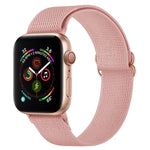 Armband aus Polyester-Nylon für Apple Watch Series 7 (41 mm), 6, SE, 5 und 4 (40 mm), 3, 2 und 1 (38 mm) und 7 (45 mm), 6, SE, 5 und 4 (44 mm) sowie 3, 2 und 1 (42 mm)