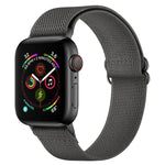 Armband aus Polyester-Nylon für Apple Watch Series 7 (41 mm), 6, SE, 5 und 4 (40 mm), 3, 2 und 1 (38 mm) und 7 (45 mm), 6, SE, 5 und 4 (44 mm) sowie 3, 2 und 1 (42 mm)