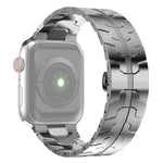 Edelstahlarmband für Apple Watch Series 7 (41 mm), 6, SE, 5 und 4 (40 mm), 3, 2 und 1 (38 mm), 7 (45 mm), 6, SE, 5 und 4 (44 mm) sowie 3, 2 und 1 (42 mm)