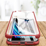 Double-sided Glass TPU Phone Case, For iPhone SE 2022 / SE 2020 / 7 / 8