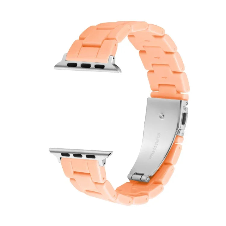 Candy Color Three-Bead Watchband For Apple Watch Series, 7 41mm / 6&SE&5&4 40mm / 3&2&1 38mm, 7 45mm / 6&SE&5&4 44mm / 3&2&1 42mm