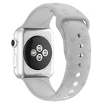Silikonarmband mit Hundepfoten-Prägung für Apple Watch Series 7 (41 mm), 6, SE, 5, 4 (40 mm), 3, 2, 1 (38 mm) und 7 (45 mm), 6, SE, 5, 4 (44 mm) sowie 3, 2, 1 (42 mm).