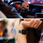 Echtes Lederarmband im Herrenstil für Apple Watch Series 7 (41 mm), 6, SE, 5 und 4 (40 mm), 3, 2 und 1 (38 mm), 7 (45 mm), 6, SE, 5 und 4 (44 mm) sowie 3, 2 und 1 (42 mm).