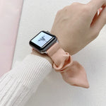 Elastisches Stoffarmband mit einfacher Schlaufe für Apple Watch Series 7 (41 mm), 6, SE, 5 und 4 (40 mm), 3, 2 und 1 (38 mm), 7 (45 mm), 6, SE, 5 und 4 (44 mm) sowie 3, 2 und 1 (42 mm)