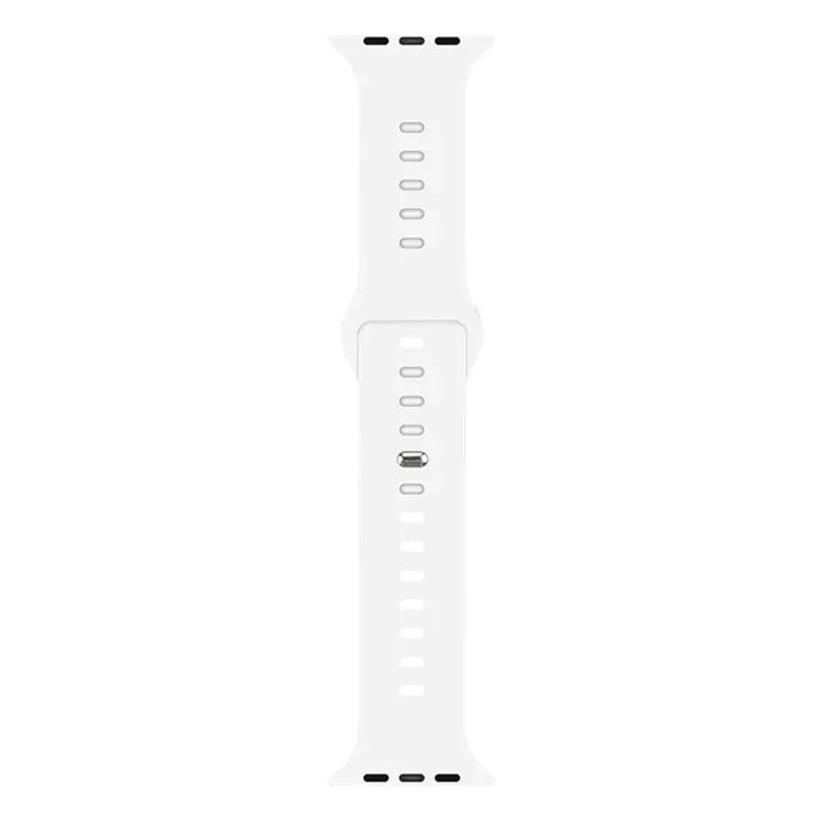 Liquid Silicone Watchband For Apple Watch Series, 7 45mm / 6&SE&5&4 44mm / 3&2&1 42mm