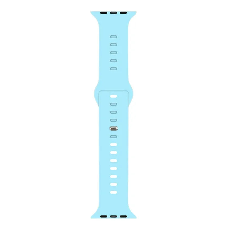 Liquid Silicone Watchband For Apple Watch Series, 7 45mm / 6&SE&5&4 44mm / 3&2&1 42mm