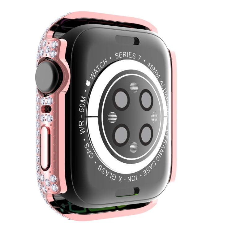 Diamant PC- + Panzerglas-Uhrengehäuse für Apple Watch Series, 7 41mm, 7 45mm