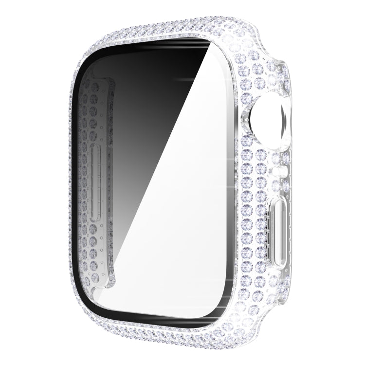 Diamant PC- + Panzerglas-Uhrengehäuse für Apple Watch Series, 7 41mm, 7 45mm