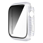 Diamant PC- + Panzerglas-Uhrengehäuse für Apple Watch Series, 7 41mm, 7 45mm
