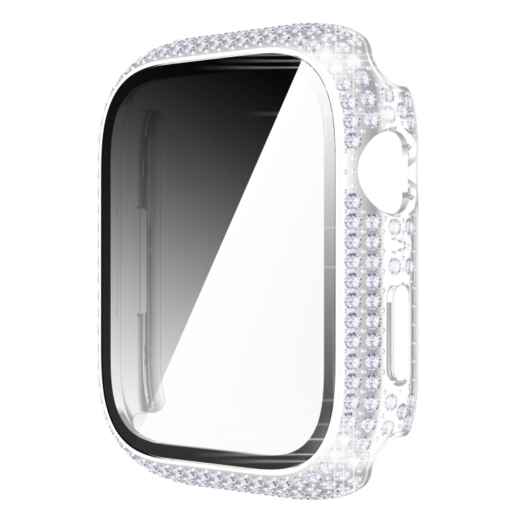Diamant PC- + Panzerglas-Uhrengehäuse für Apple Watch Series, 7 41mm, 7 45mm