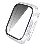 Diamant PC- + Panzerglas-Uhrengehäuse für Apple Watch Series, 7 41mm, 7 45mm