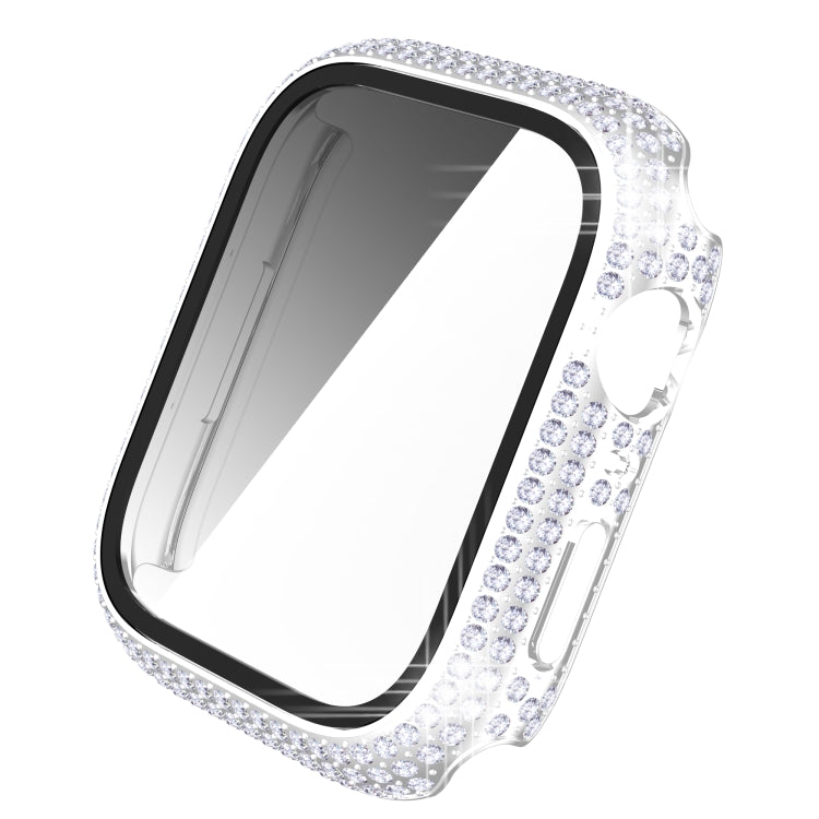 Diamant PC- + Panzerglas-Uhrengehäuse für Apple Watch Series, 7 41mm, 7 45mm