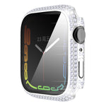 Diamant PC- + Panzerglas-Uhrengehäuse für Apple Watch Series, 7 41mm, 7 45mm