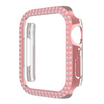 Doppelreihiges PC-Uhrengehäuse mit Diamanten für Apple Watch Series 7 (41 mm) und 7 (45 mm)