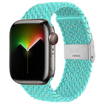 Nylon-Geflecht-Armband für Apple Watch Series, 7 41mm / 6&SE&5&4 40mm / 3&2&1 38mm, 7 45mm / 6&SE&5&4 44mm / 3&2&1 42mm