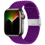 Nylon-Geflecht-Armband für Apple Watch Series, 7 41mm / 6&SE&5&4 40mm / 3&2&1 38mm, 7 45mm / 6&SE&5&4 44mm / 3&2&1 42mm