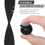 Nylon-Geflecht-Armband für Apple Watch Series, 7 41mm / 6&SE&5&4 40mm / 3&2&1 38mm, 7 45mm / 6&SE&5&4 44mm / 3&2&1 42mm