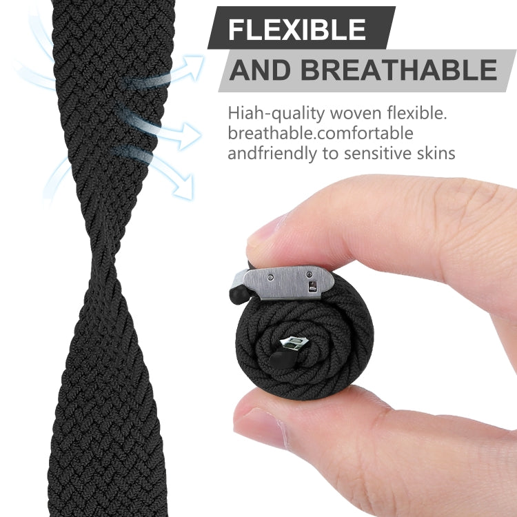Nylon-Geflecht-Armband für Apple Watch Series, 7 41mm / 6&SE&5&4 40mm / 3&2&1 38mm, 7 45mm / 6&SE&5&4 44mm / 3&2&1 42mm