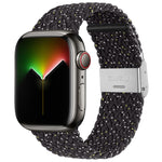 Nylon-Geflecht-Armband für Apple Watch Series, 7 41mm / 6&SE&5&4 40mm / 3&2&1 38mm, 7 45mm / 6&SE&5&4 44mm / 3&2&1 42mm