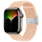 Nylon-Geflecht-Armband für Apple Watch Series, 7 41mm / 6&SE&5&4 40mm / 3&2&1 38mm, 7 45mm / 6&SE&5&4 44mm / 3&2&1 42mm
