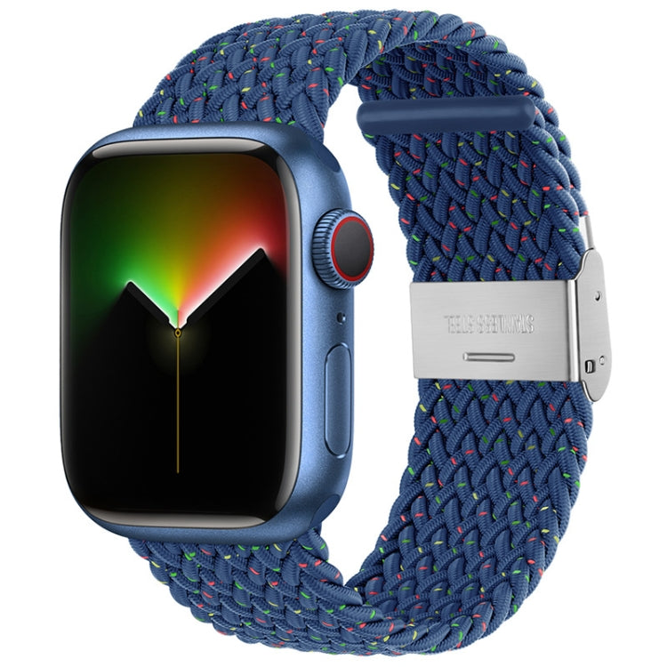 Nylon-Geflecht-Armband für Apple Watch Series, 7 41mm / 6&SE&5&4 40mm / 3&2&1 38mm, 7 45mm / 6&SE&5&4 44mm / 3&2&1 42mm