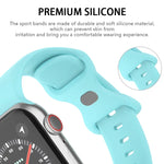 Butterfly Buckle Silicone Watchband, Size: S For Apple Watch Series, 7 45mm / 6&SE&5&4 44mm / 3&2&1 42mm
