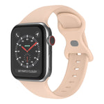 Schmetterlingsschnallen-Silikonarmband, Größe: L Für Apple Watch Series, 7 41mm / 6&SE&5&4 40mm / 3&2&1 38mm