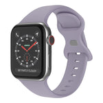 Schmetterlingsschnallen-Silikonarmband, Größe: L Für Apple Watch Series, 7 41mm / 6&SE&5&4 40mm / 3&2&1 38mm