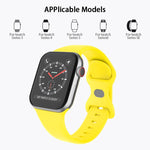 Schmetterlingsschnallen-Silikonarmband, Größe: L Für Apple Watch Series, 7 41mm / 6&SE&5&4 40mm / 3&2&1 38mm