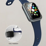 Mutural Flüssigsilikon-Armband, für Apple Watch Series 7 (41 mm), 6, SE, 5, 4 (40 mm), 3, 2, 1 (38 mm), Apple Watch Ultra (49 mm), Series 8, 7 (45 mm), SE, 2, 6, SE, 5, 4 (44 mm) und 3, 2, 1 (42 mm)