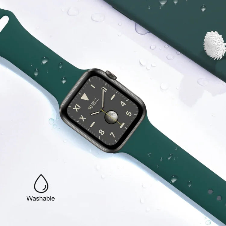 Mutural Flüssigsilikon-Armband, für Apple Watch Series 7 (41 mm), 6, SE, 5, 4 (40 mm), 3, 2, 1 (38 mm), Apple Watch Ultra (49 mm), Series 8, 7 (45 mm), SE, 2, 6, SE, 5, 4 (44 mm) und 3, 2, 1 (42 mm)
